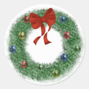 Kerstmis Ronde Sticker