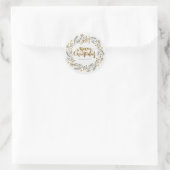 Kerstmis Ronde Sticker (Tas)