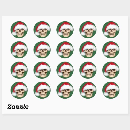 Kerstmis Ronde Sticker (Vel)