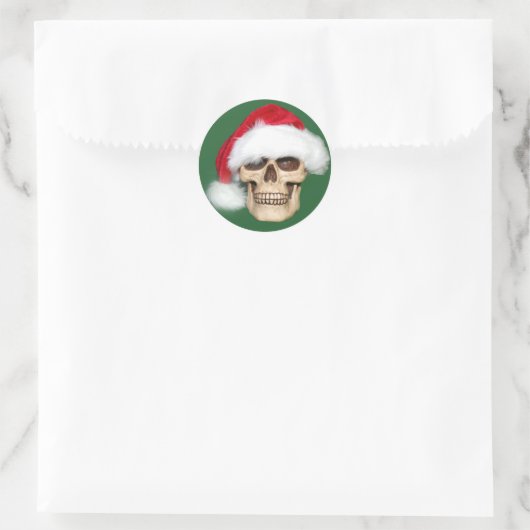 Kerstmis Ronde Sticker (Tas)