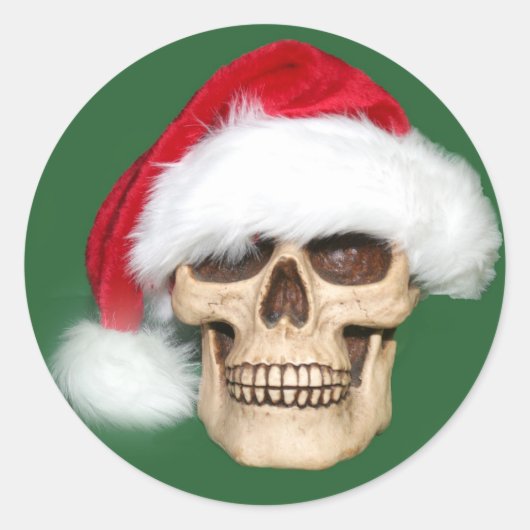 Kerstmis Ronde Sticker (Voorkant)