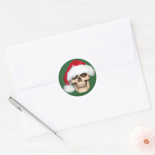Kerstmis Ronde Sticker (Envelop)