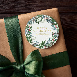 Kerstmis Ronde Sticker