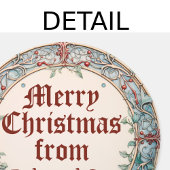 Kerstmis Ronde Sticker