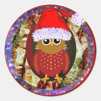 Kerstmis Ronde Sticker
