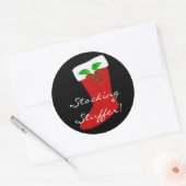 Kerstmis ronde sticker (Envelop)