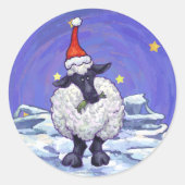 Kerstmis Ronde Sticker (Voorkant)