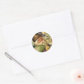 Kerstmis Ronde Sticker (Envelop)