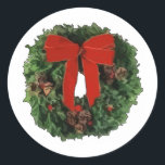 Kerstmis Ronde Sticker<br><div class="desc">Vakantie-design voor de perfecte kerstkaarten en cadeaus! Aboe Diseños de la temporada perfectos para regalos y tarjetas Navideñas!</div>