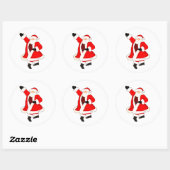 Kerstmis Ronde Sticker (Vel)