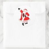 Kerstmis Ronde Sticker (Tas)