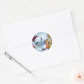 Kerstmis Ronde Sticker (Envelop)