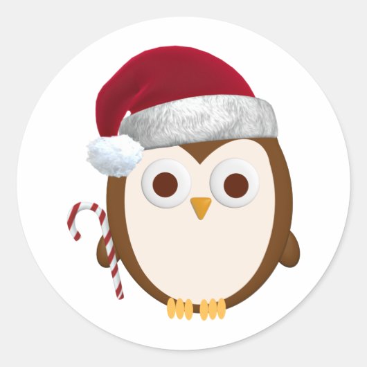 Kerstmis Ronde Sticker (Voorkant)
