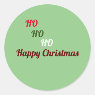 Kerstmis Ronde Sticker