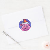 Kerstmis Ronde Sticker (Envelop)
