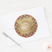 kerstmis ronde sticker (Envelop)
