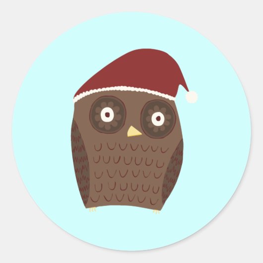 Kerstmis Ronde Sticker (Voorkant)