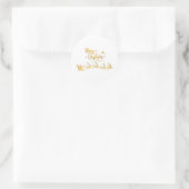 Kerstmis Ronde Sticker (Tas)