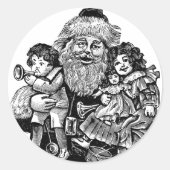  KERSTMIS RONDE STICKER (Voorkant)