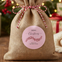 Kerstmis Ronde Stickers