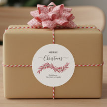 Kerstmis Ronde Stickers