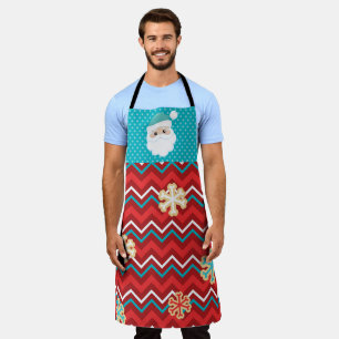 KERSTMIS ROOD BLAUW WIT STREPEN & KERSTMAN SCHORT
