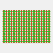 Kerstmis Rood en Groen Argyle Inpakpapier Vel (Voorkant)