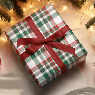 Kerstmis rood en groen cadeaupapier