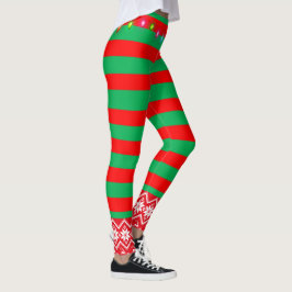 Kerstmis: rood en groen leggings