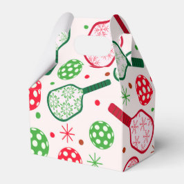 Kerstmis Rood en Groen Pickleball Paddles Bedankdoosjes