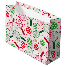 Kerstmis Rood en Groen Pickleball Paddles Groot Cadeauzakje