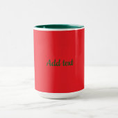Kerstmis Rood en Vakantie Groen Mok (Midden)