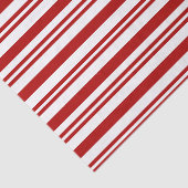 Kerstmis Rood en Wit Gestreept Tissuepapier (Detail)