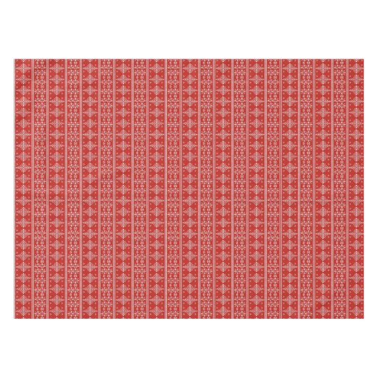 Kerstmis Rood en Wit Lelijk Trui Overhemd Tafelkleed (Voorkant (Horizontaal))