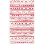 Kerstmis: Rood en Wit rendier Snowflake Tafelkleed (Voorkant)