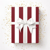 Kerstmis Rood En Wit Strepenpatroon Cadeaupapier