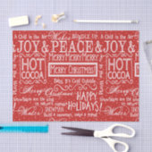 Kerstmis Rood en Wit Tissuepapier (Craft)