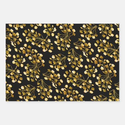 Kerstmis Rood Glitters Schotse Ruit Goud Folie Inpakpapier Vel (Voorkant 2)