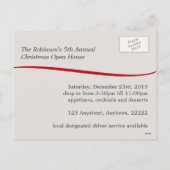 Kerstmis Rood Grijs Vogels Kardinaal Specht Feestdagenkaart (Achterkant)