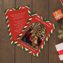 Kerstmis Rood Groen Chevron Boog Foto
