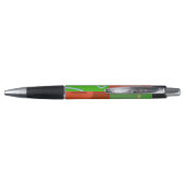 Kerstmis Rood Groen Geometrisch  Pen (Achterkant)