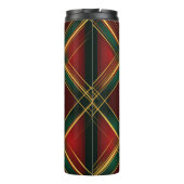 KERSTMIS ROOD GROEN GOUD VAKANTIE PLAID PATROON THERMOSBEKER (Achterkant)