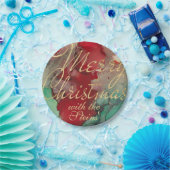 Kerstmis Rood, Groen N Goud Papieren Bordje (Feest)