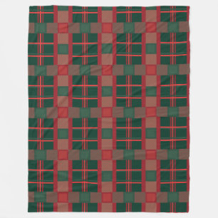 Kerstmis Rood Groen Plaid Fleece Deken