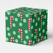 Kerstmis Rood Groen Suikerstok Bedankdoosjes (Voorkant Zijde)