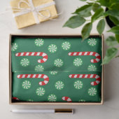 Kerstmis Rood Groen Suikerstok Tissuepapier (Geschenk)