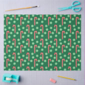 Kerstmis Rood Groen Suikerstok Tissuepapier (Craft)