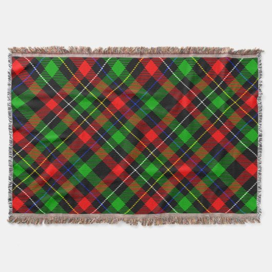 Kerstmis Rood Groen Wit Flanel Geruite Ontwerp  Deken (Voorkant)