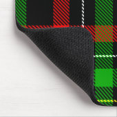 Kerstmis Rood Groen Wit Flanel Geruite Ontwerp Muismat (Hoek)
