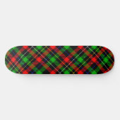 Kerstmis Rood Groen Wit Flanel Geruite Ontwerp  Persoonlijk Skateboard (Horizontaal)